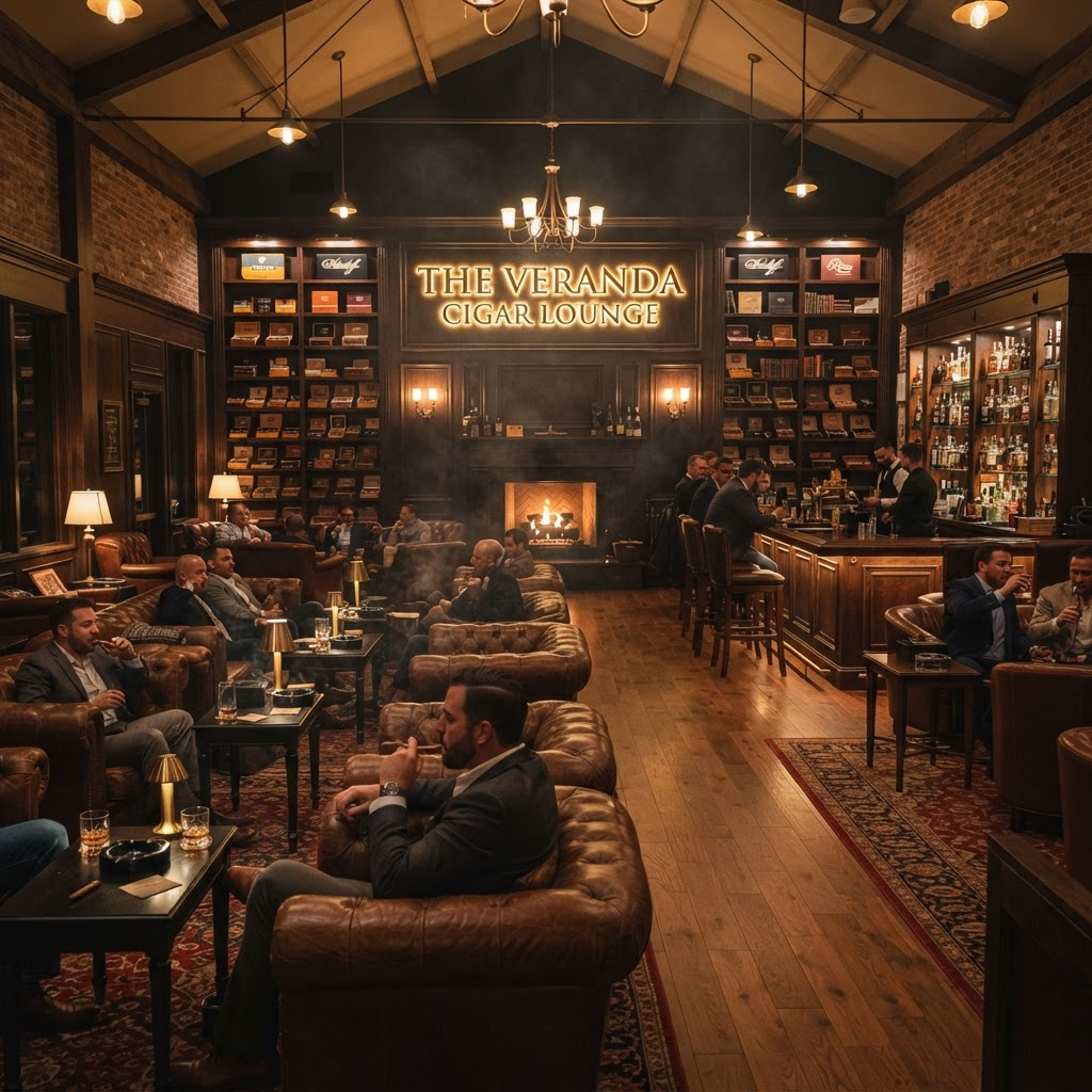 Interior of The Veranda Cigar Lounge